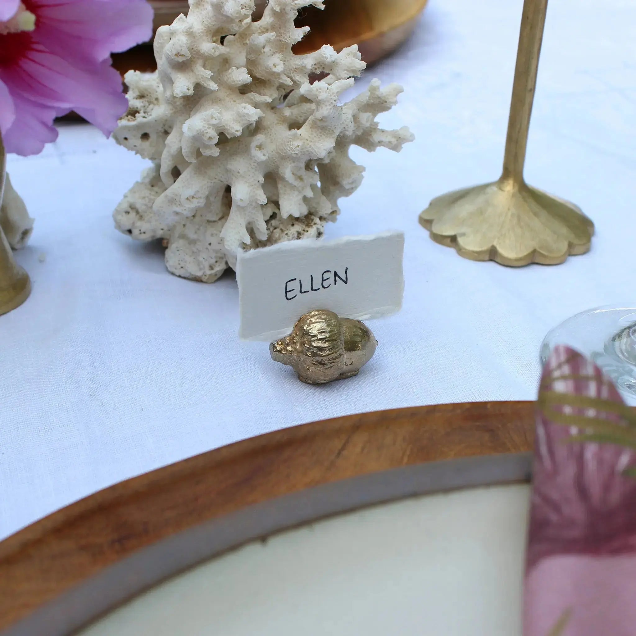 Acorn Place-Card Holders, Set of 4 Mary Frances Maker