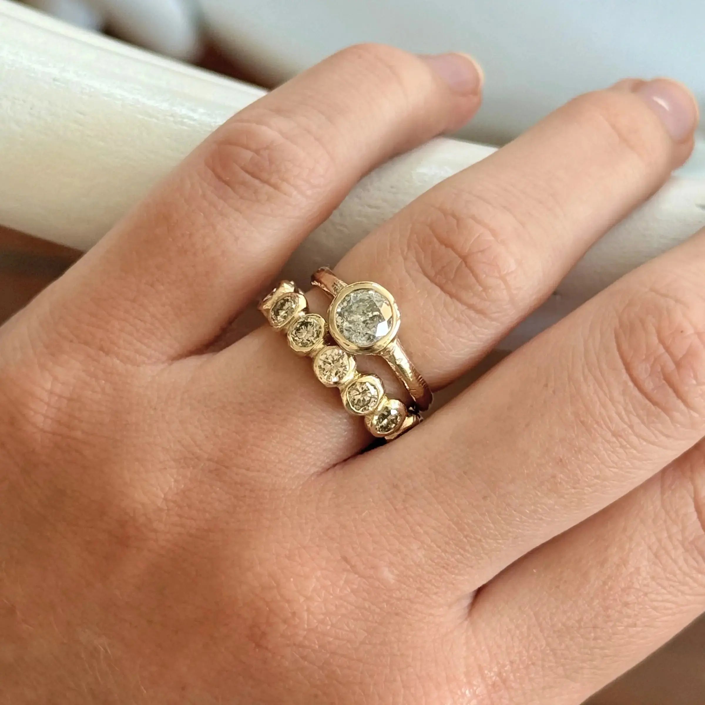 Australian Sapphire Bubble Ring Mary Frances Maker