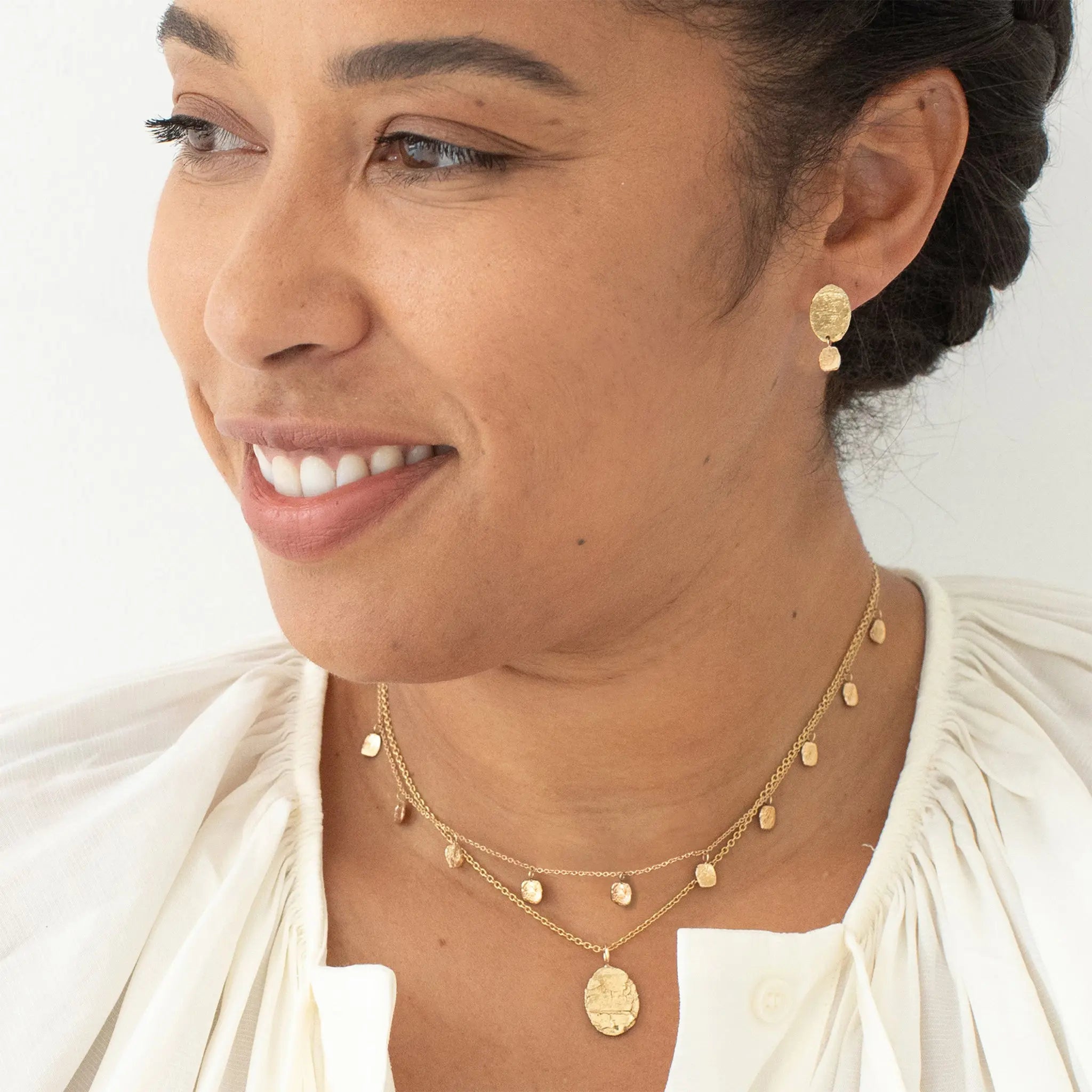 Birch Drip Studs Mary Frances Maker