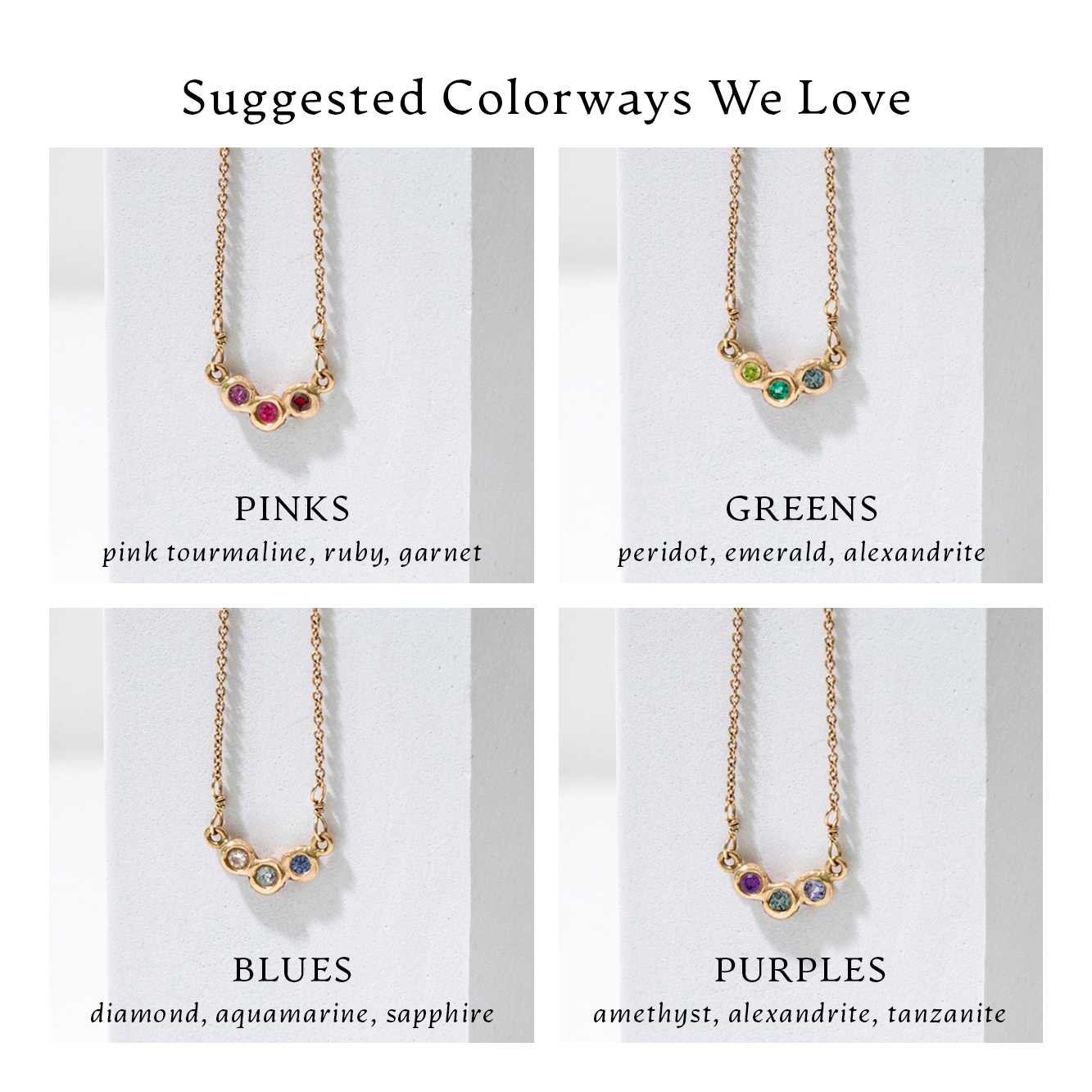 Birthstone Necklace Mary Frances Maker
