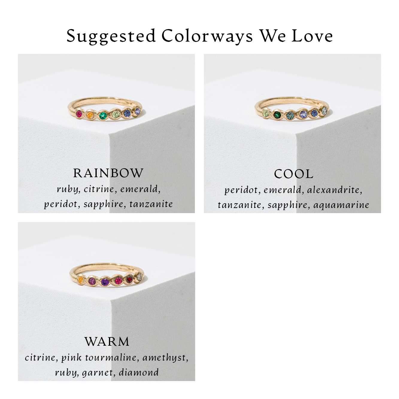 Birthstone Ring Mary Frances Maker
