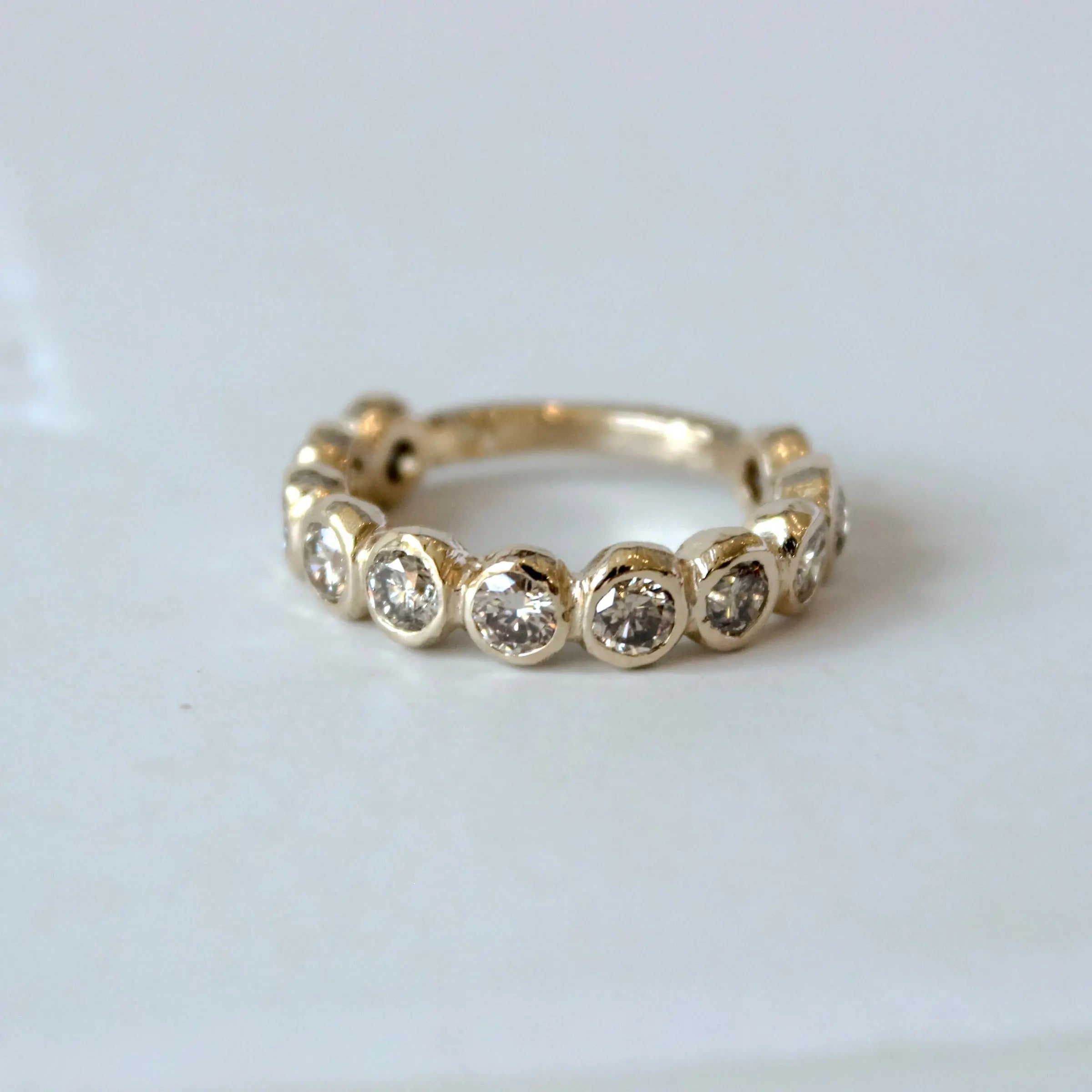 Champagne Diamond Ring Mary Frances Maker