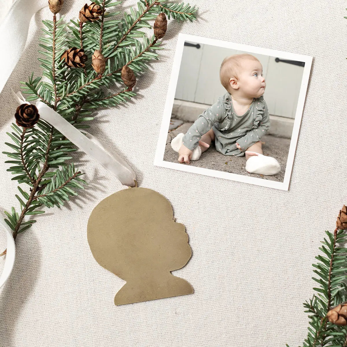 Custom Silhouette Ornament Mary Frances Maker