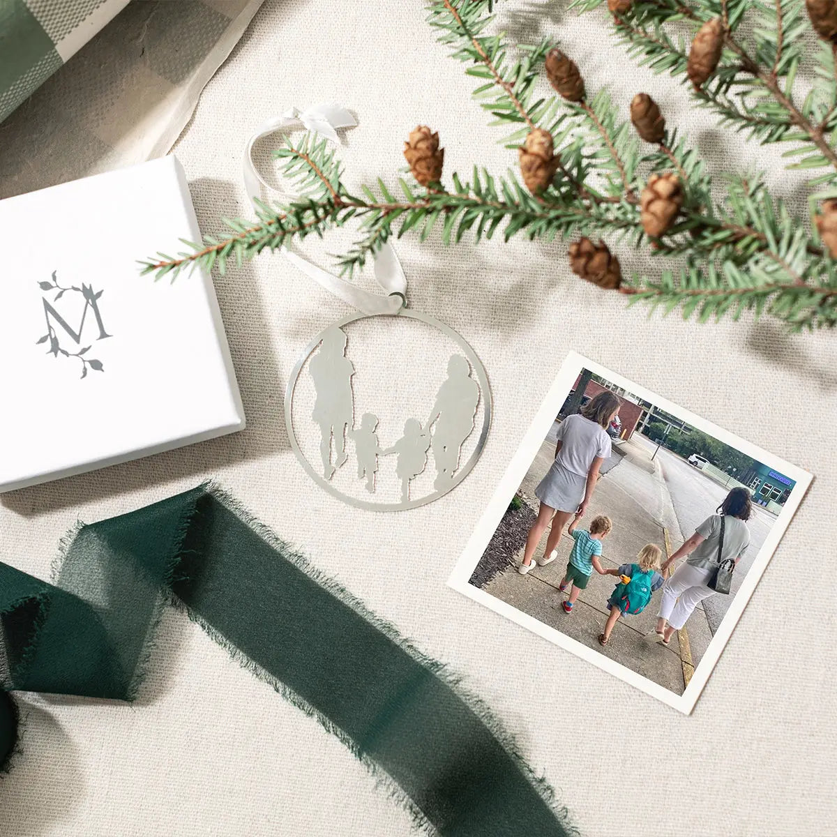 Custom Silhouette Ornament Mary Frances Maker