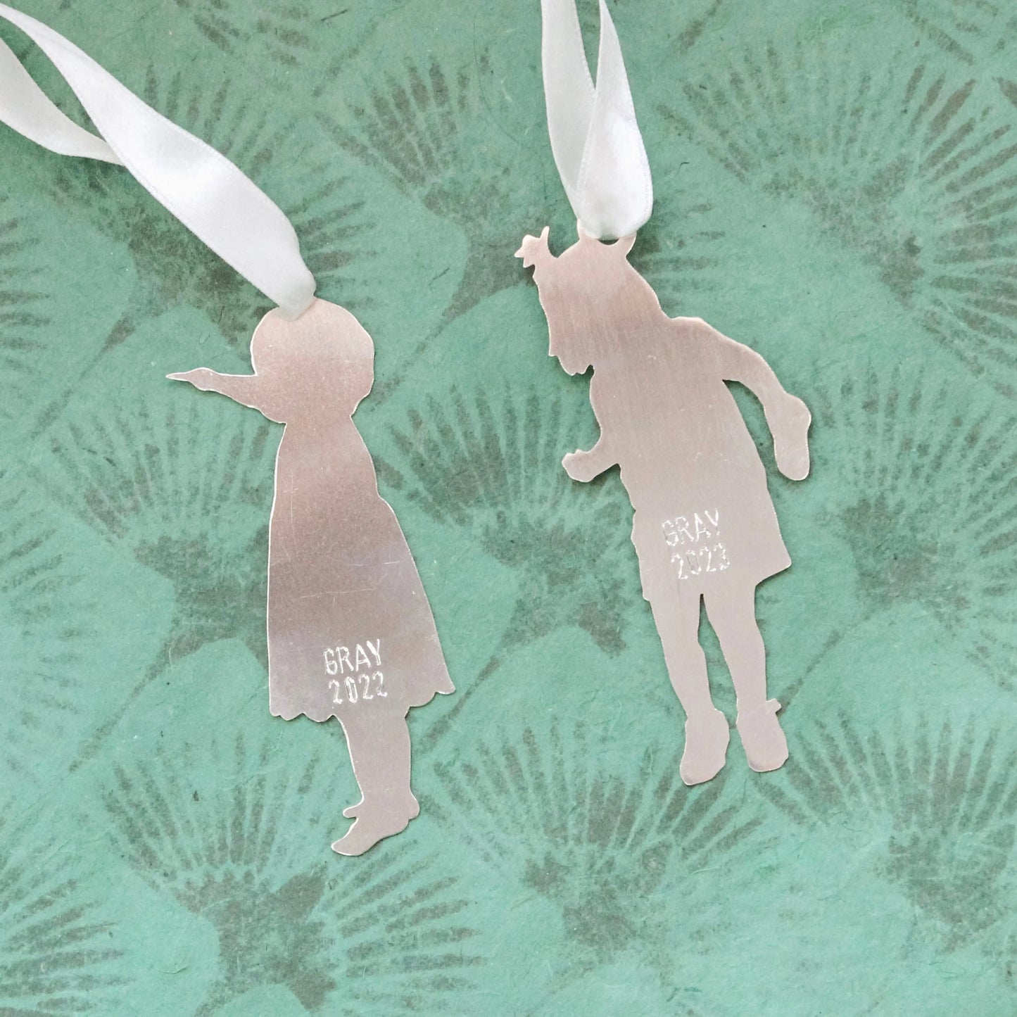Custom Silhouette Ornament Mary Frances Maker