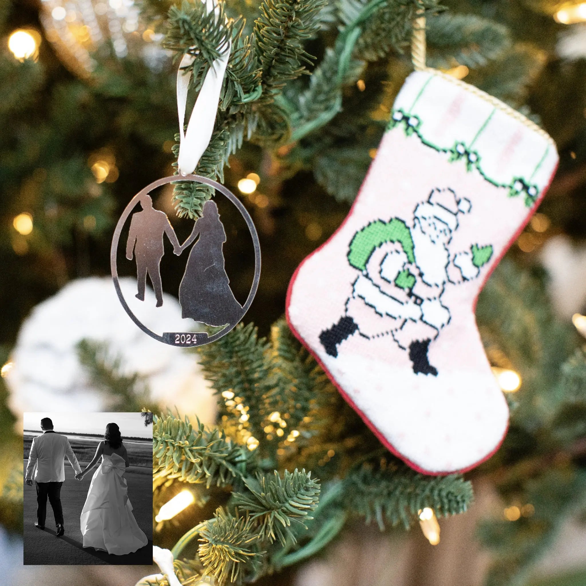 Custom Silhouette Ornament Mary Frances Maker