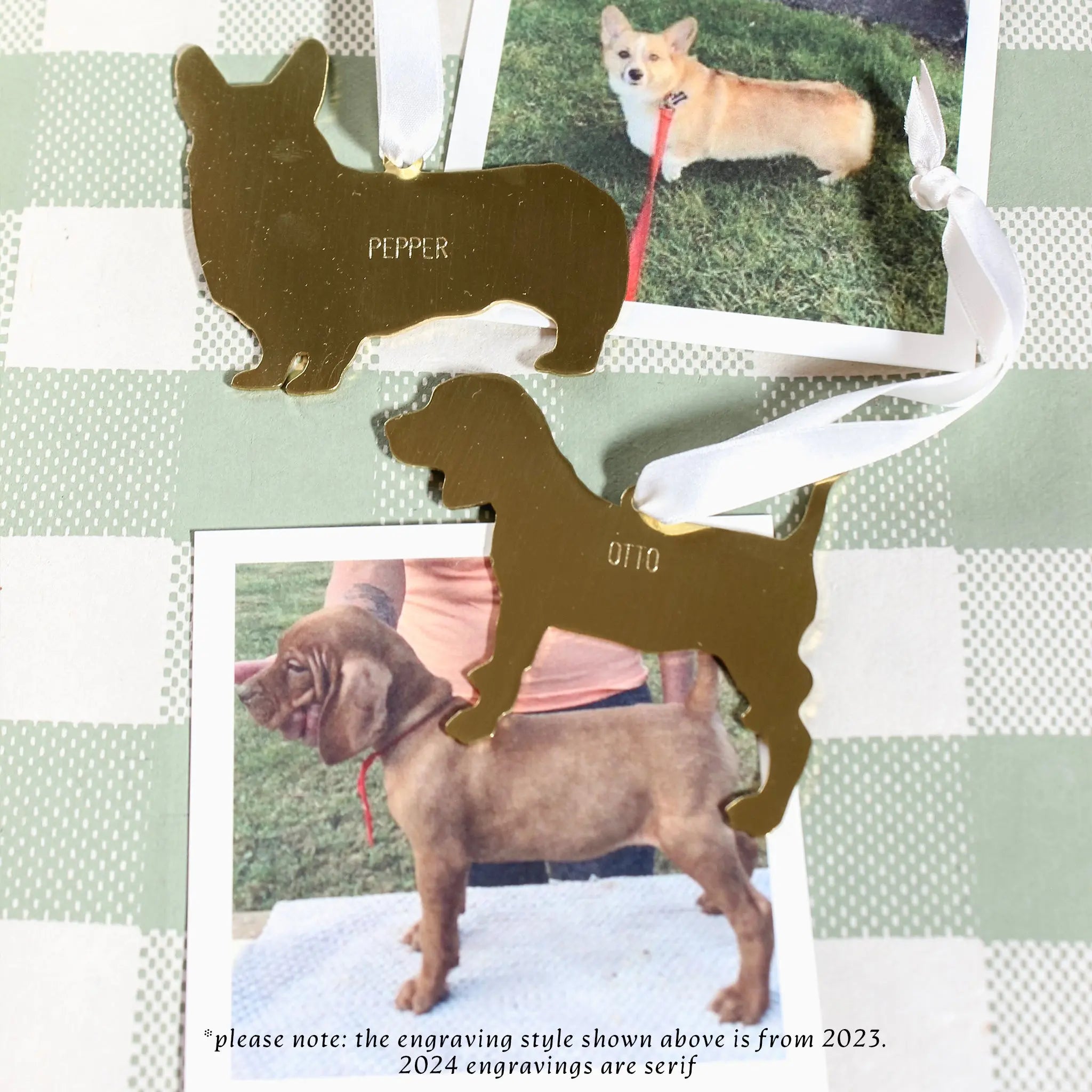 Custom Silhouette Ornament Mary Frances Maker