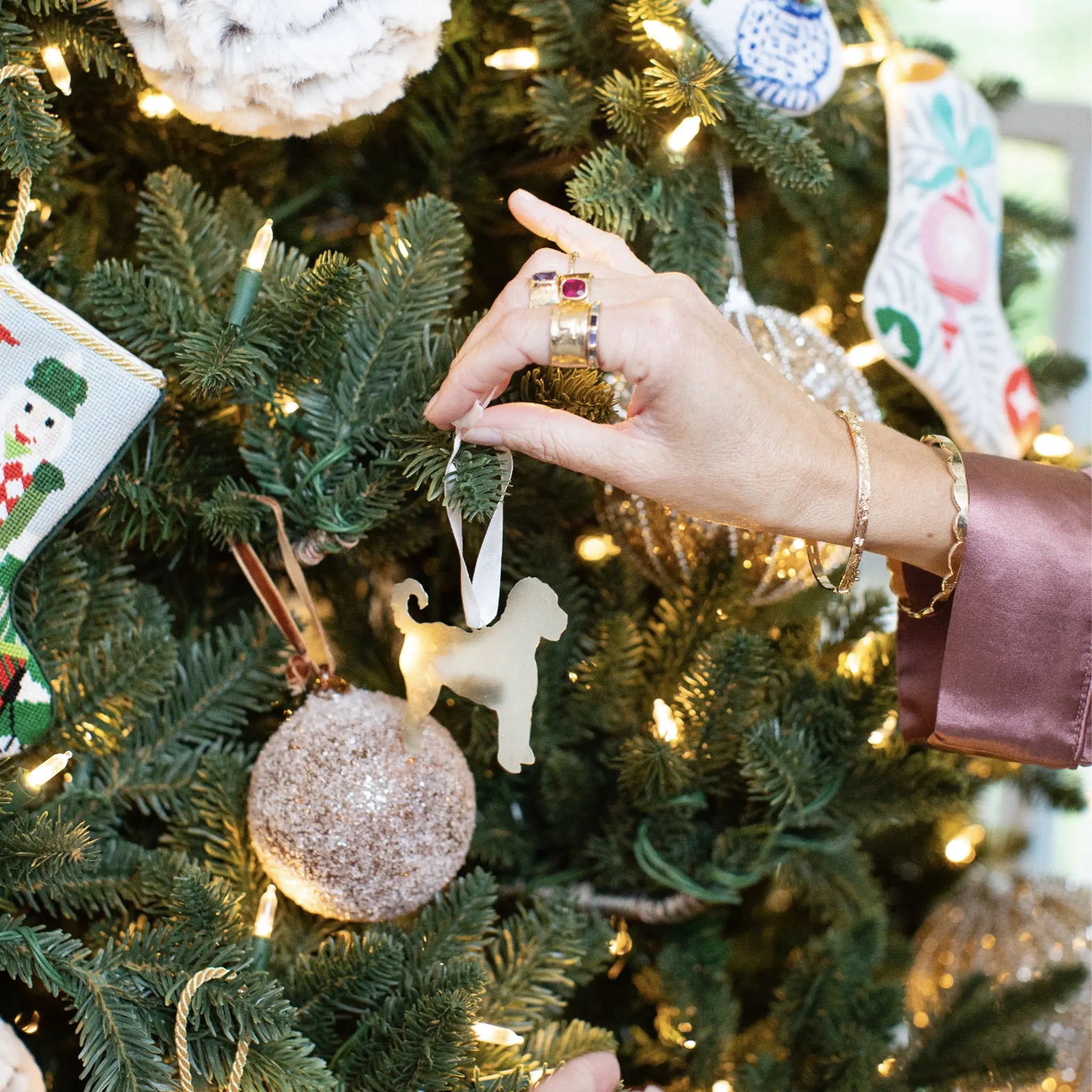 Custom Silhouette Ornament Mary Frances Maker