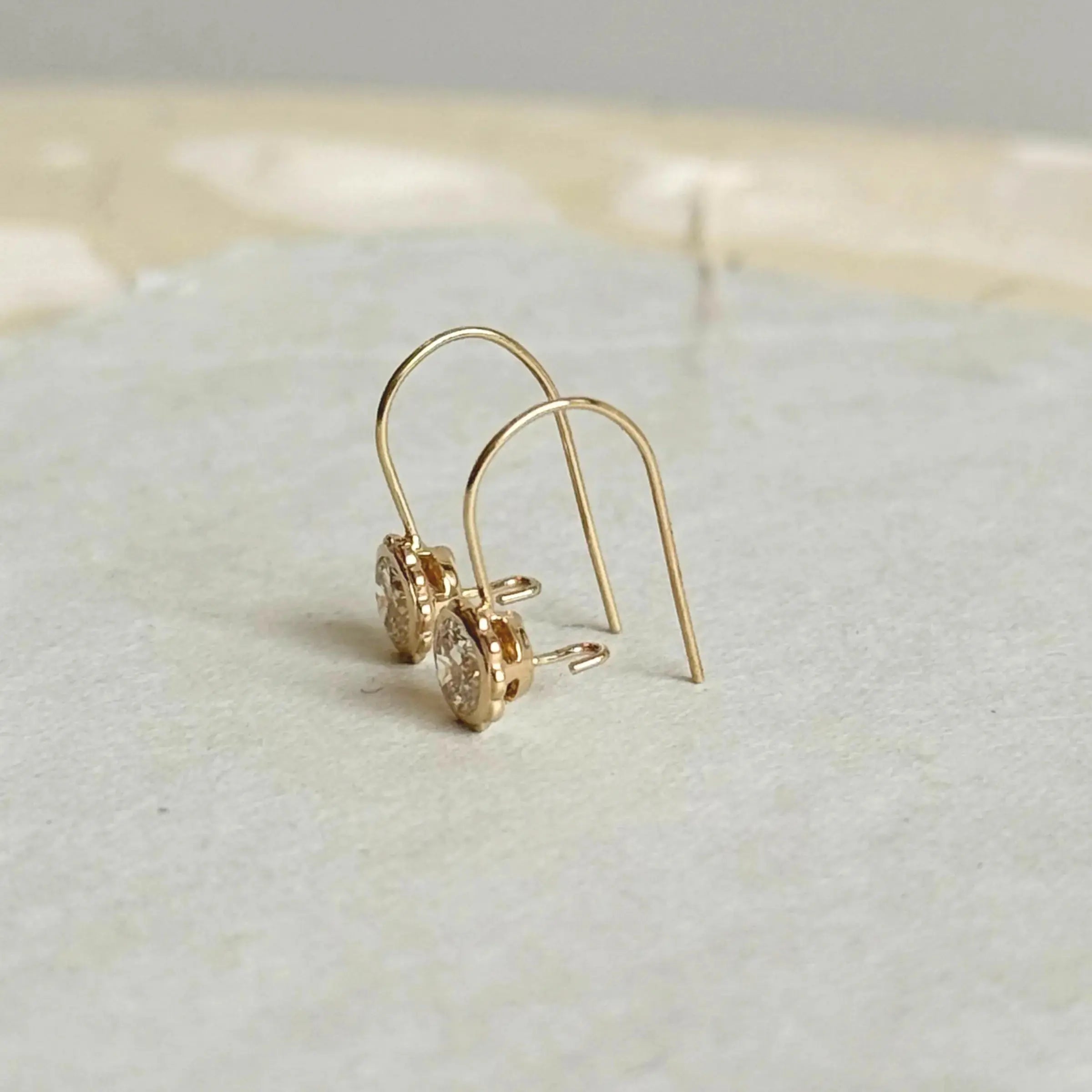 Diamond Scallop Drops, Half Carats (Copy) Mary Frances Maker