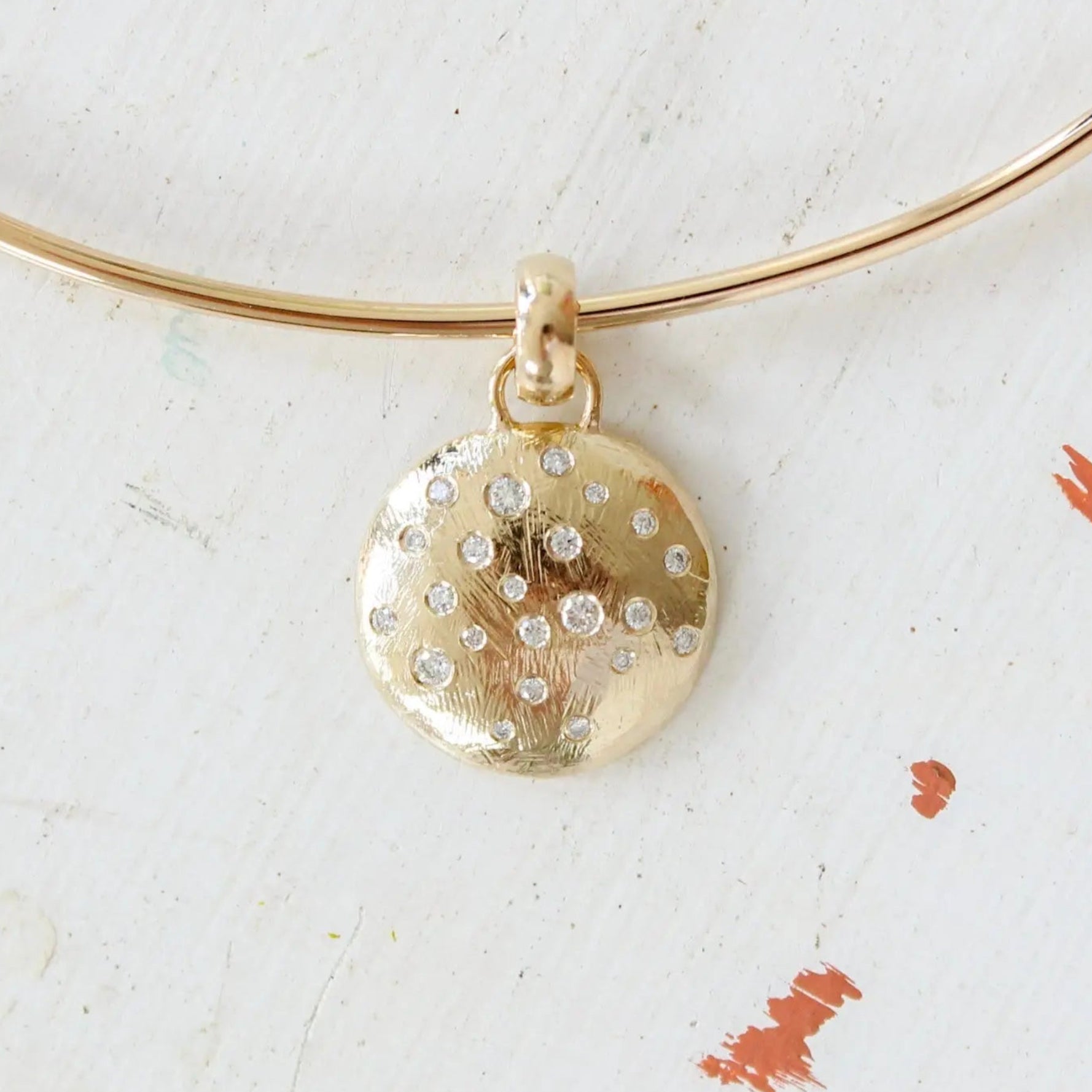Diamond Scatter Pendant Mary Frances Maker