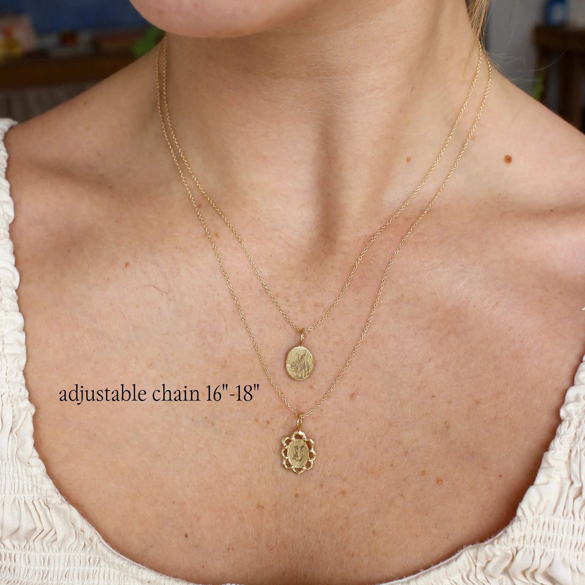 MFM x Emily Mayne Oval Pendant Necklace Mary Frances Maker