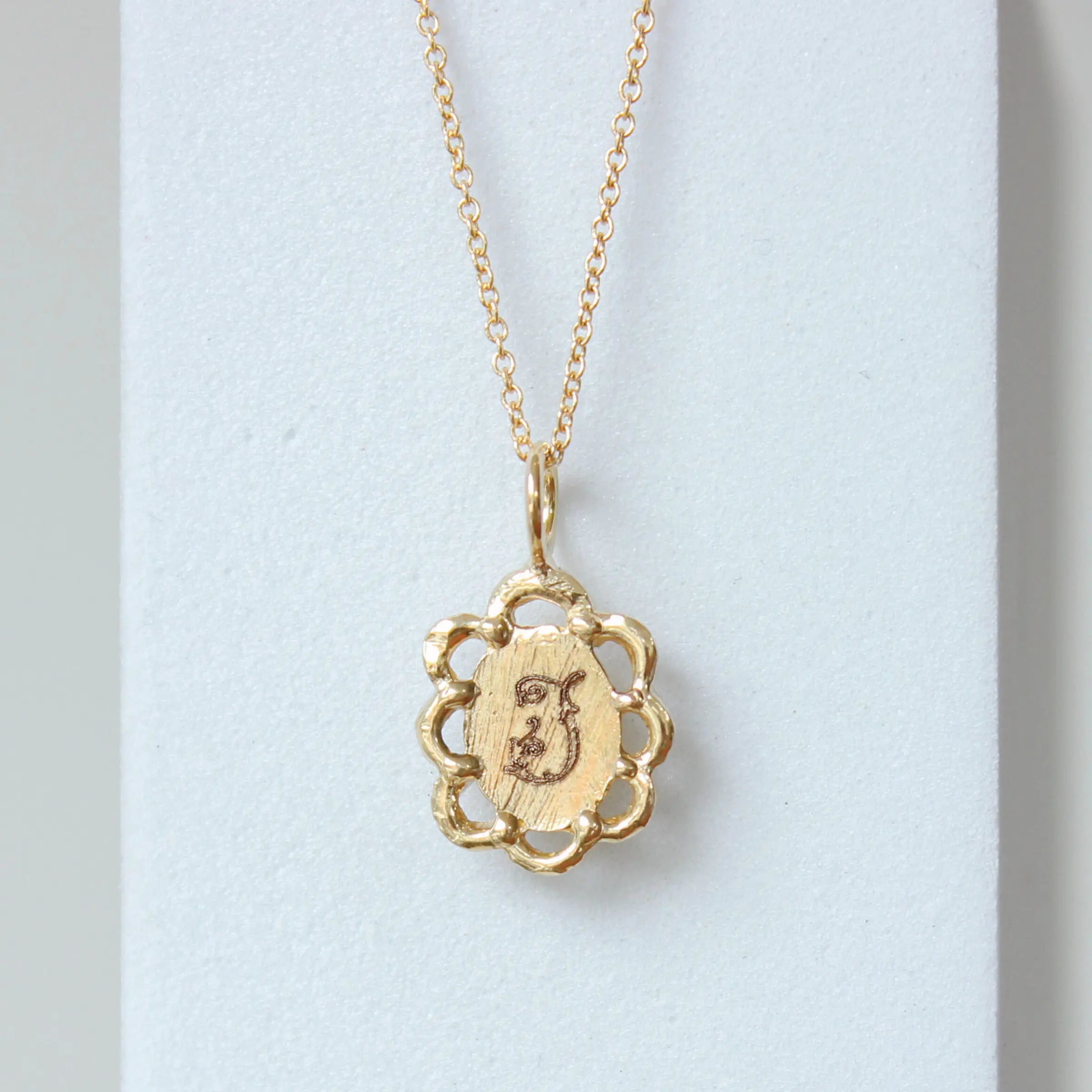 MFM x Emily Mayne Scallop Pendant Necklace Mary Frances Maker