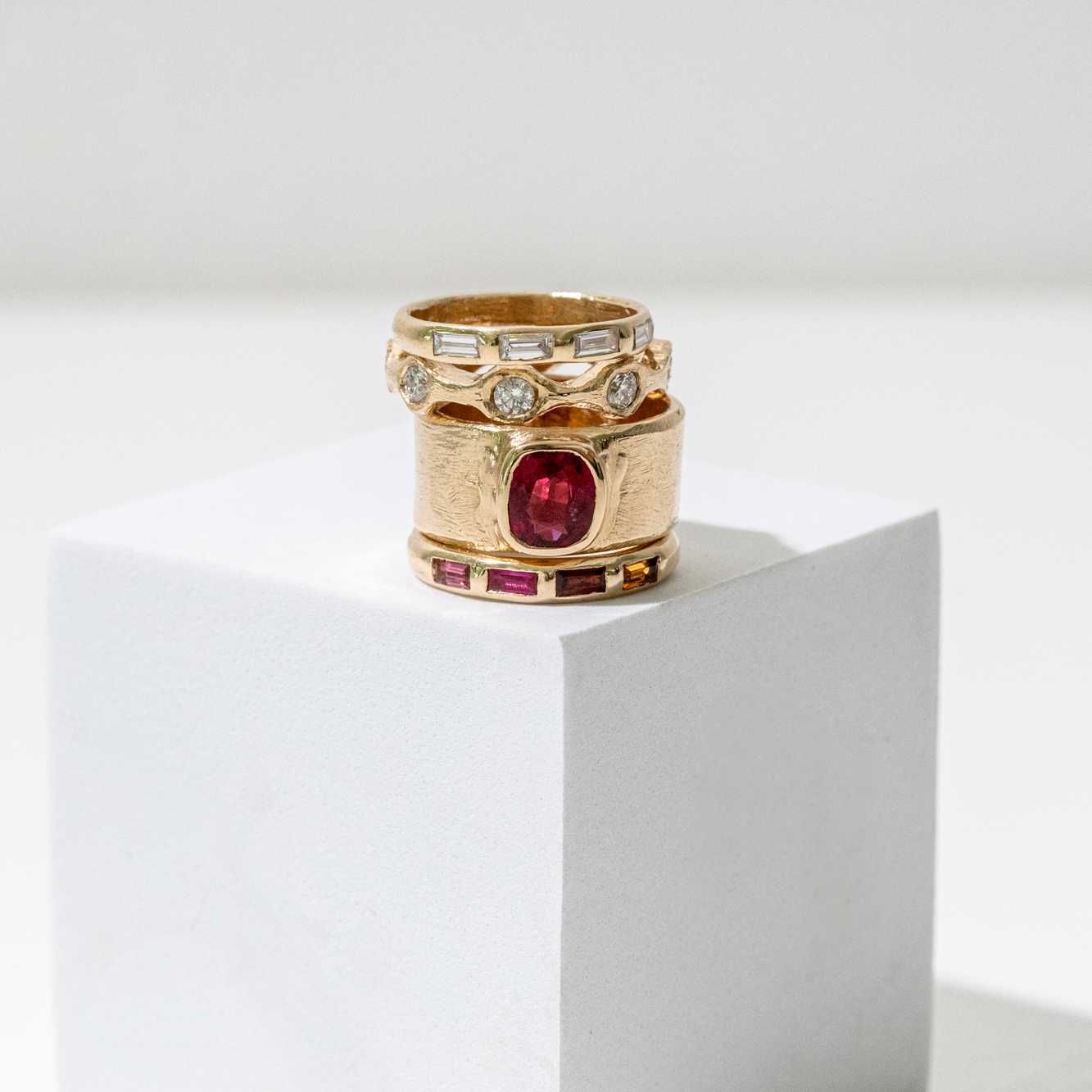 Spaced Eternity Ring Mary Frances Maker