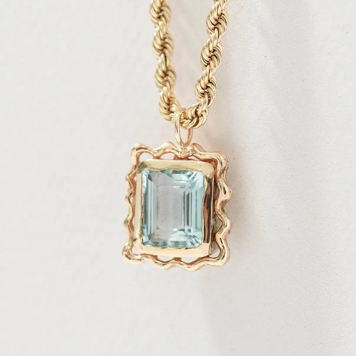 Wavy Frame Pendant Mary Frances Maker