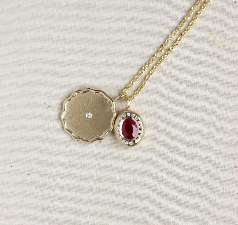 Custom-40th-Anniversary-Pendants Mary Frances Maker
