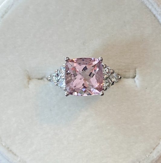 Sourced-Stones-Pink-Morganite-Ring Mary Frances Maker
