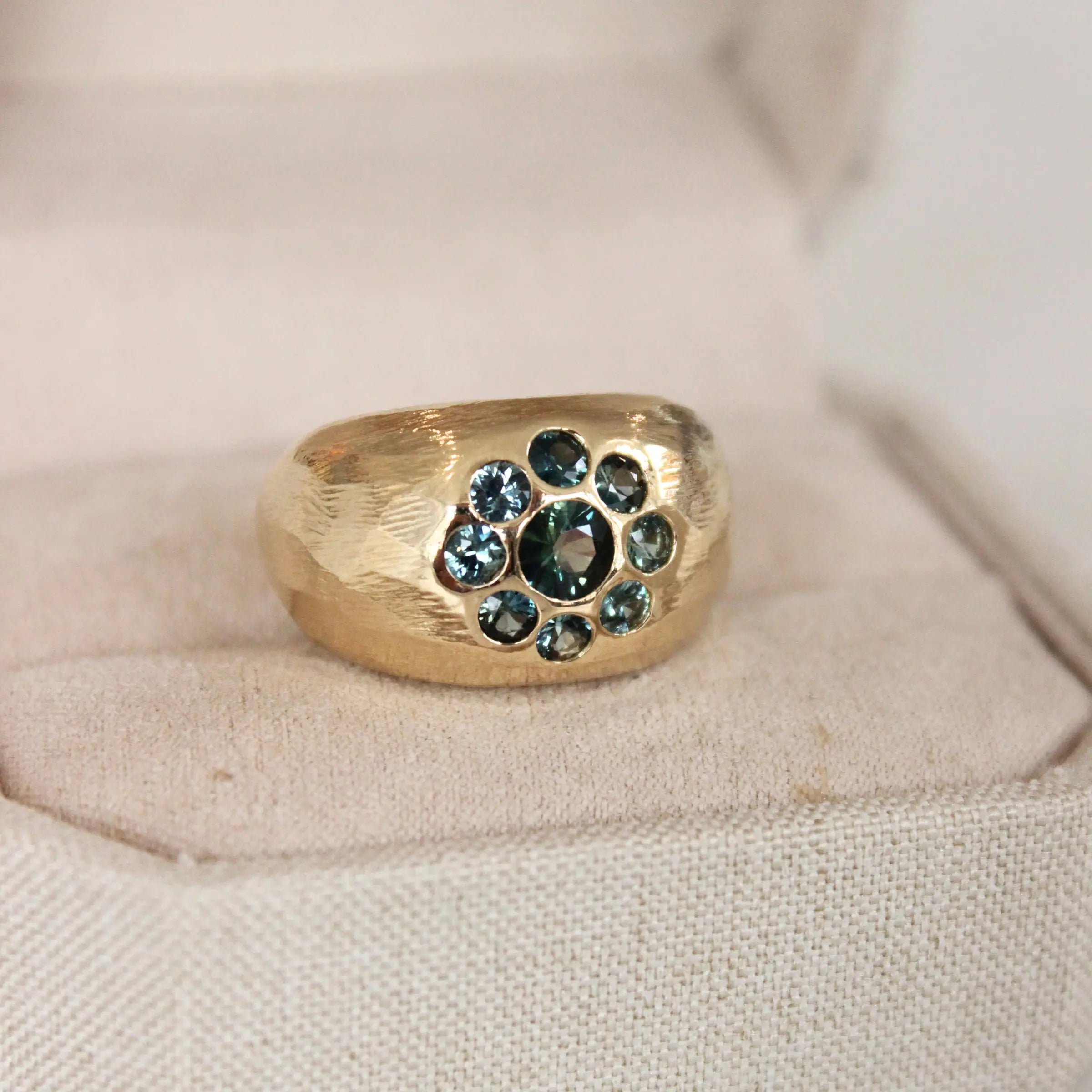 Australian Sapphire Bubble Ring Mary Frances Maker