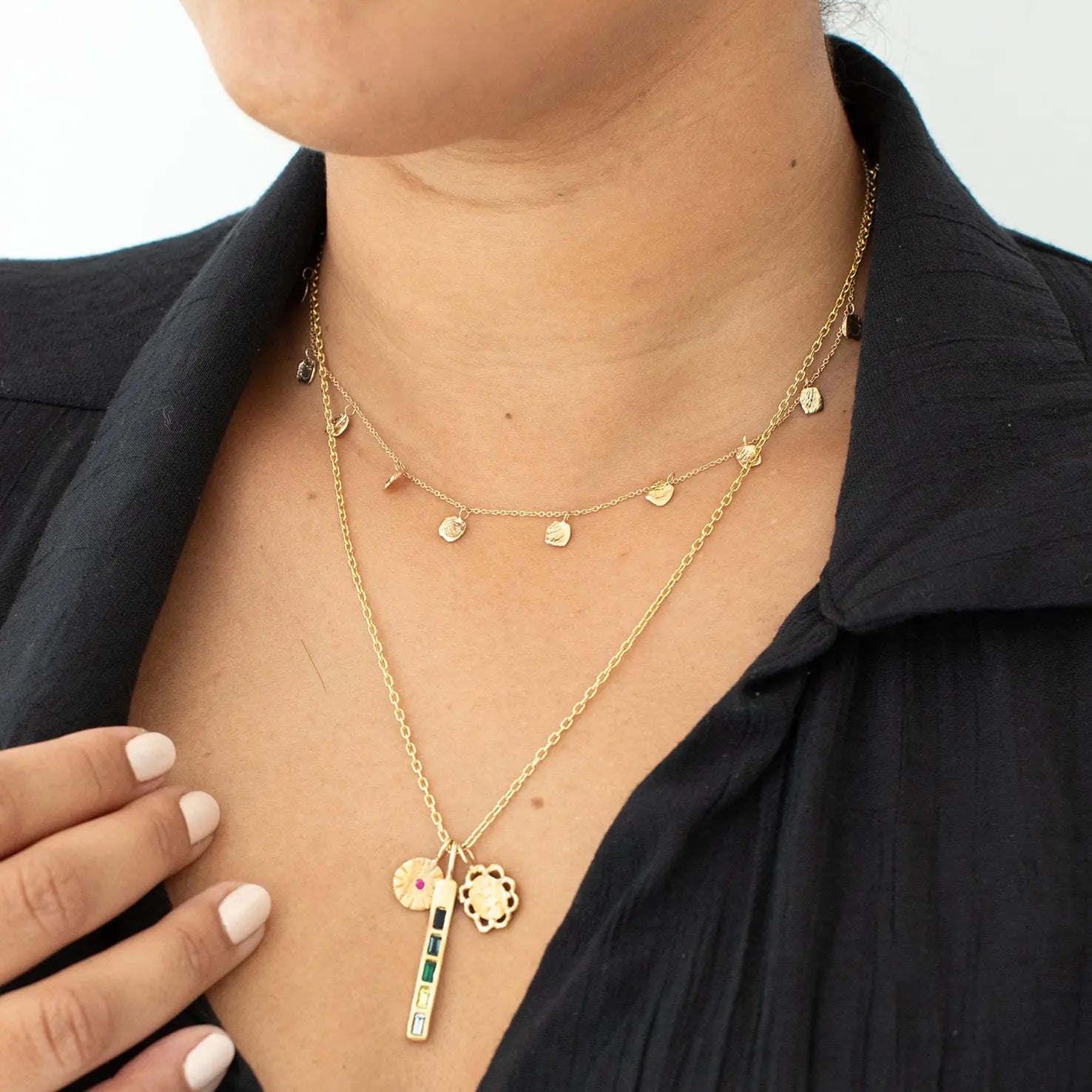 Birch Drip Necklace Mary Frances Maker