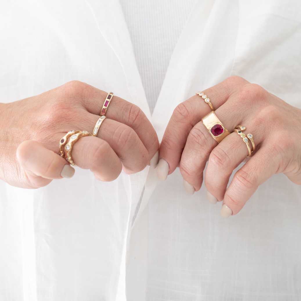 Birthstone Ring Mary Frances Maker