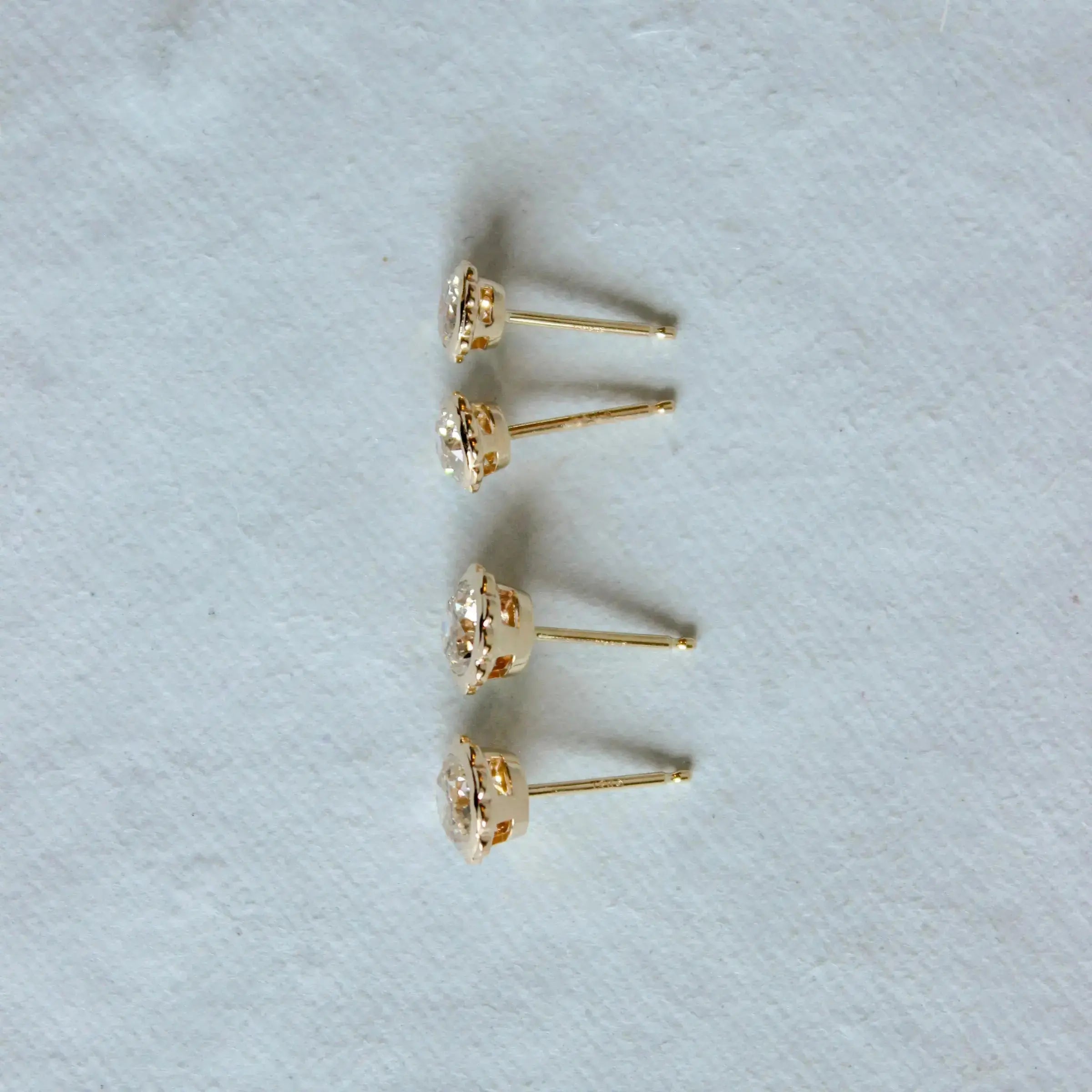 Diamond Scallop Drops, Quarter Carats Mary Frances Maker