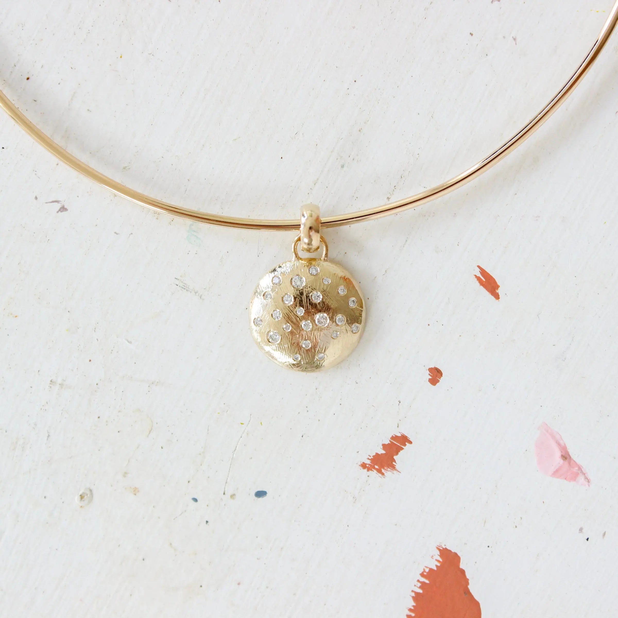 Diamond Scatter Pendant Mary Frances Maker