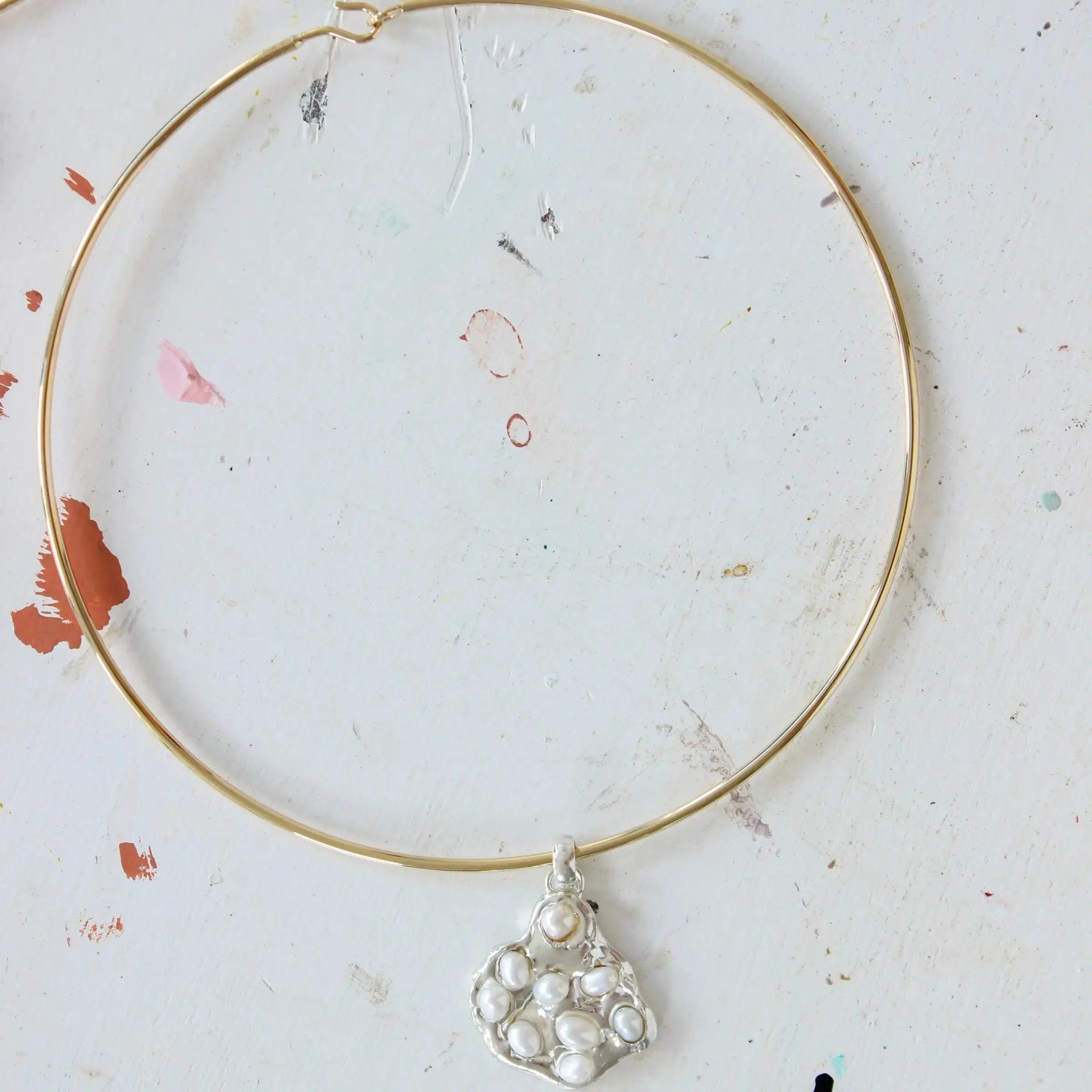 Gold Collar Necklace Mary Frances Maker