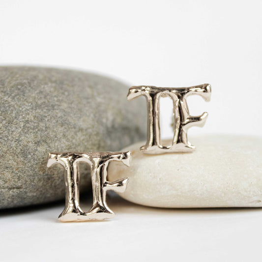 Initial Cufflinks, White Gold Mary Frances Maker
