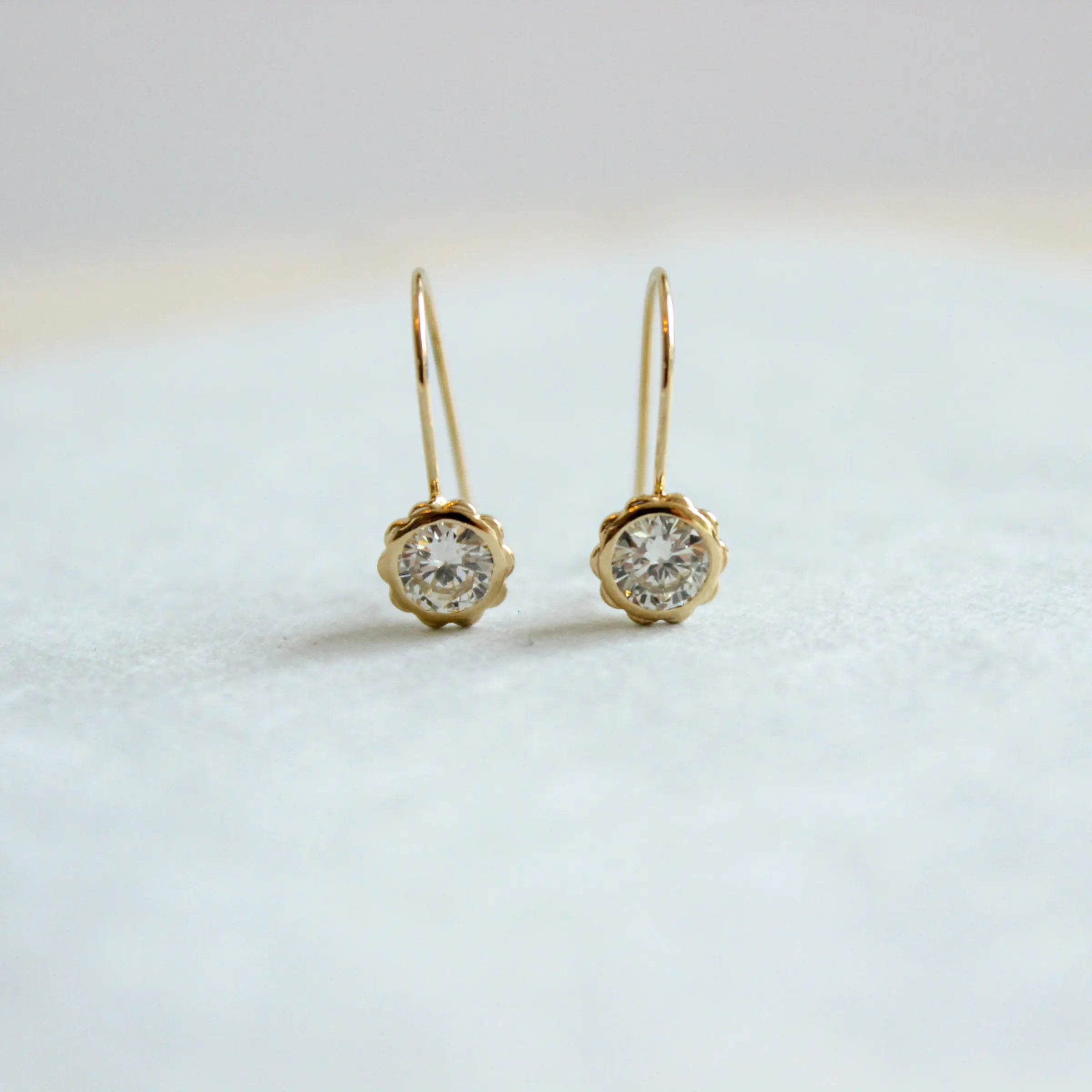 MFM × SJB Co Quarter Carat Diamond Scallop Drops Mary Frances Maker