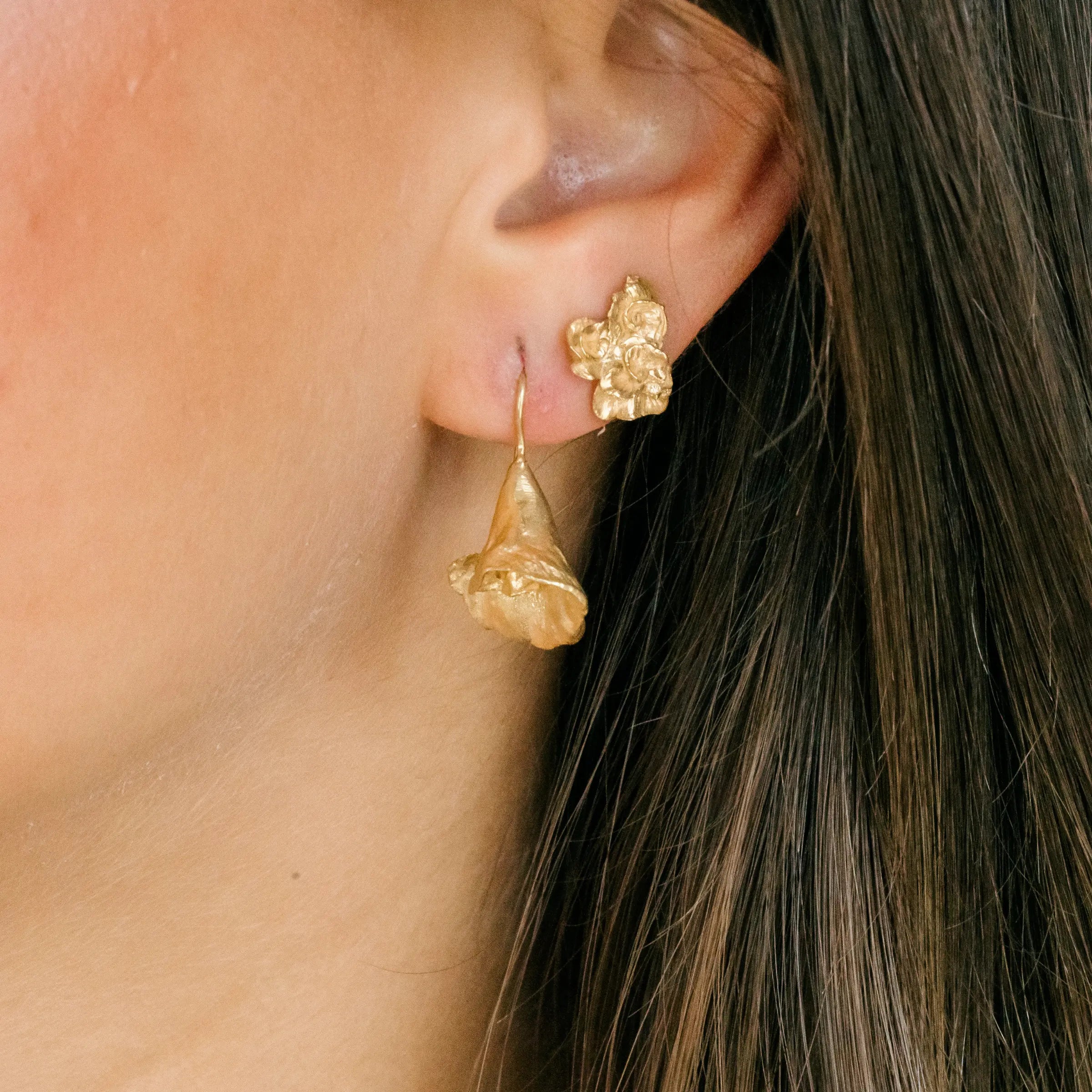 MFM x Charissa Owens Art Drop Flower Earrings Mary Frances Maker