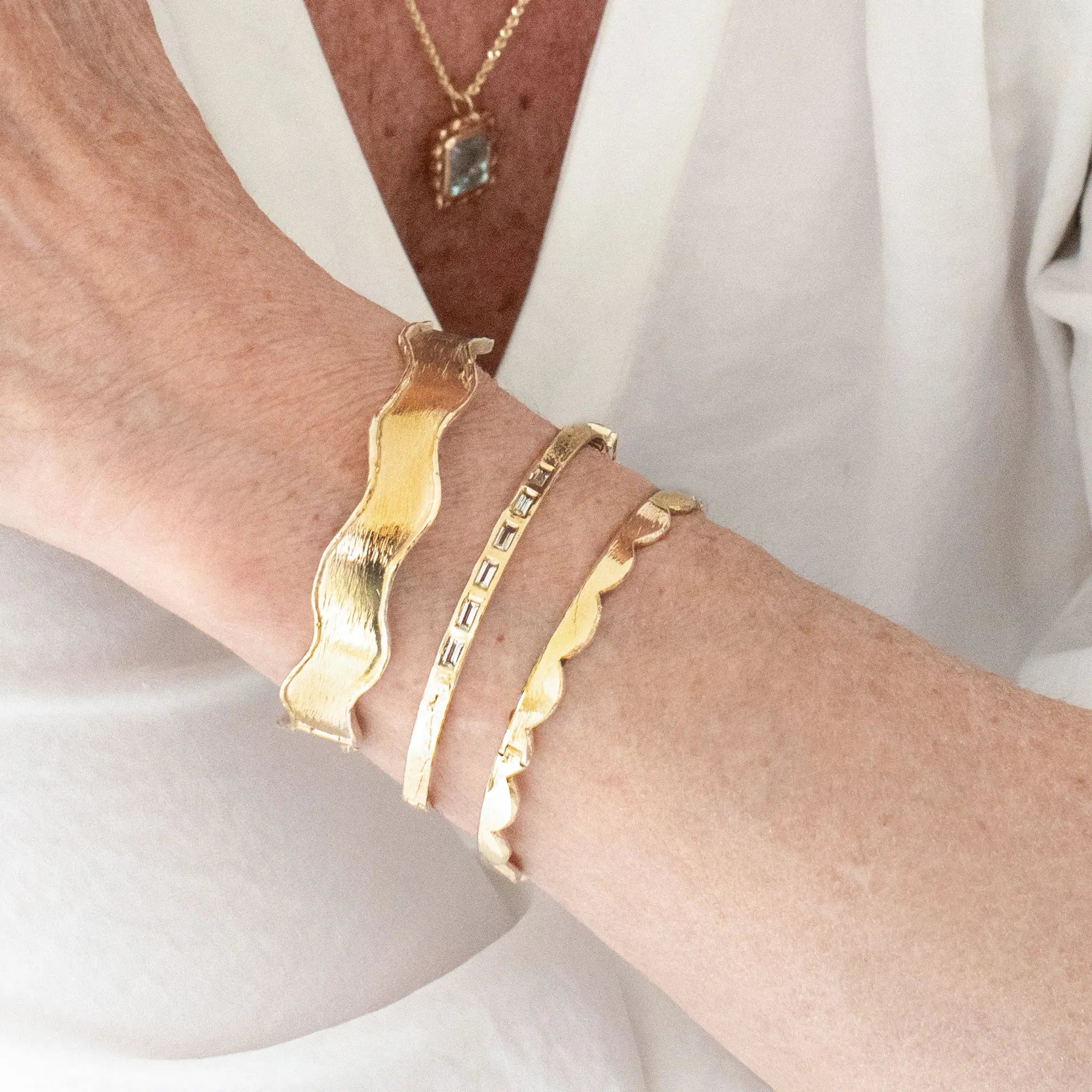 Scallop Bangle Mary Frances Maker