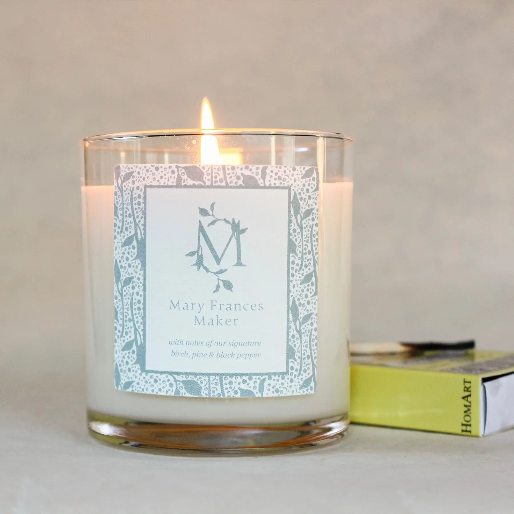 Signature Birch Candle Mary Frances Maker