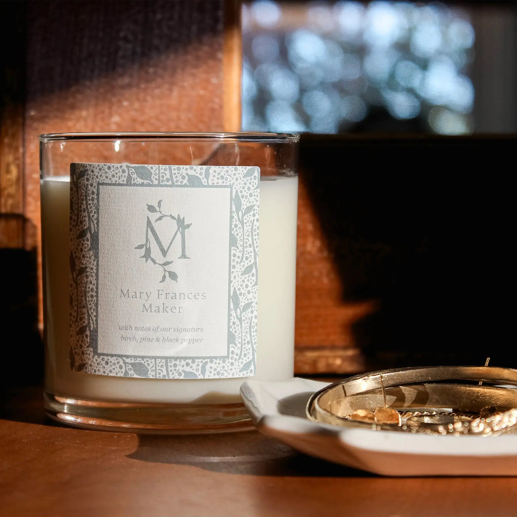 Signature Birch Candle Mary Frances Maker
