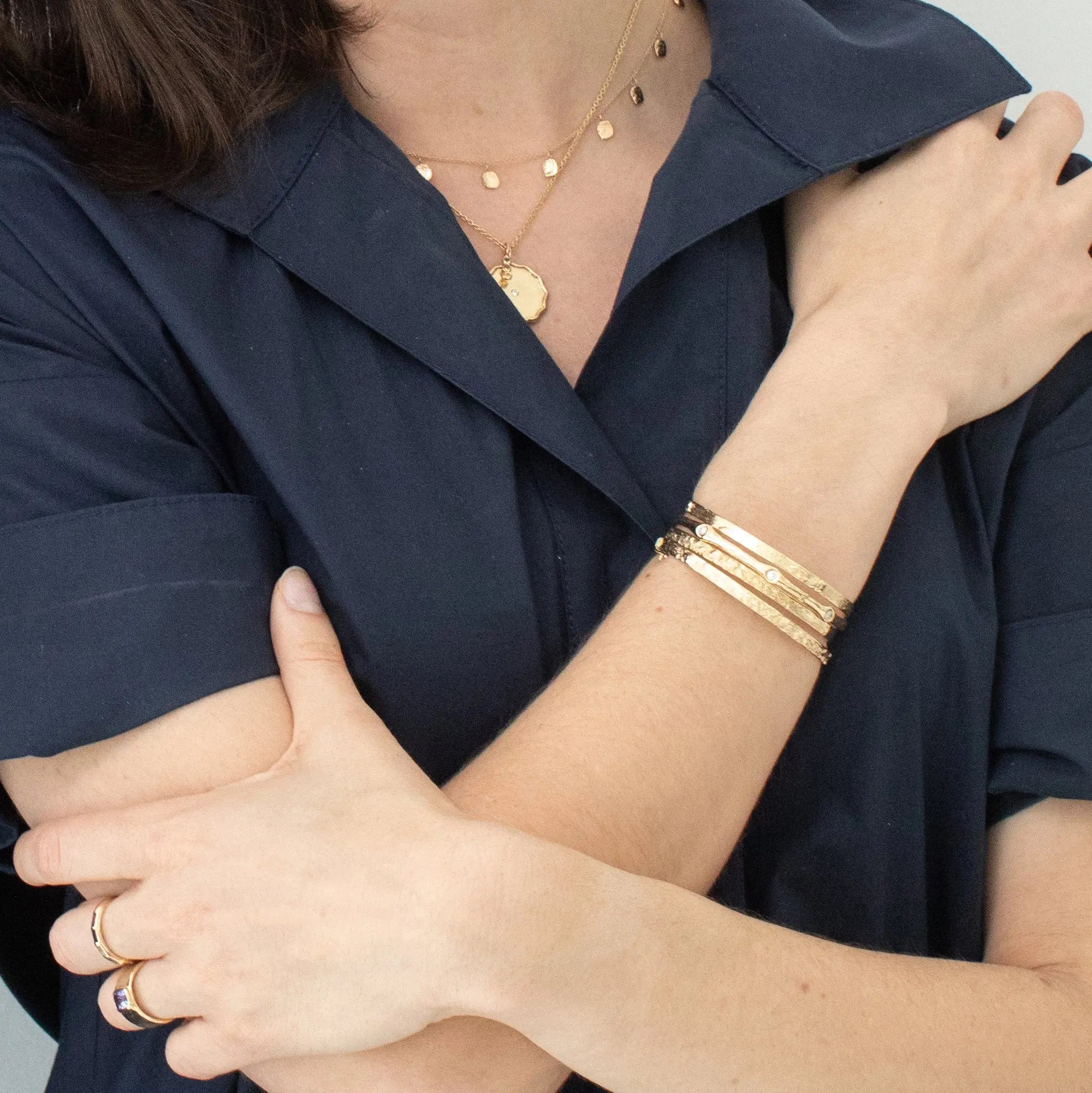 Spaced Eternity Bangle Mary Frances Maker
