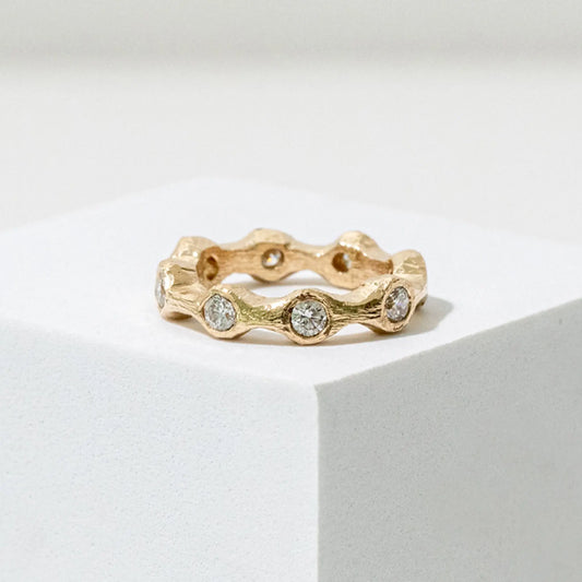 Spaced Eternity Ring Mary Frances Maker