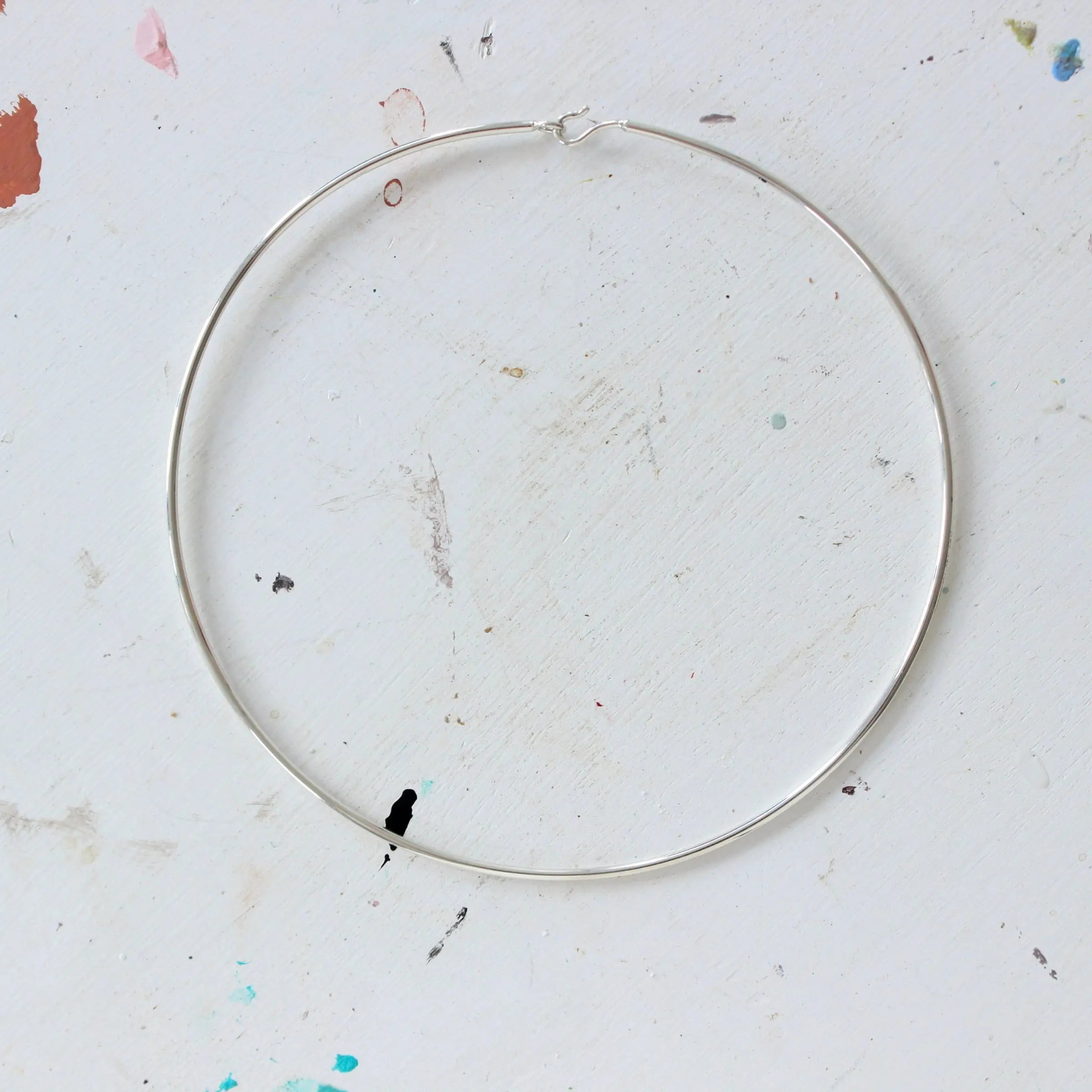 Sterling Silver Collar Necklace Mary Frances Maker