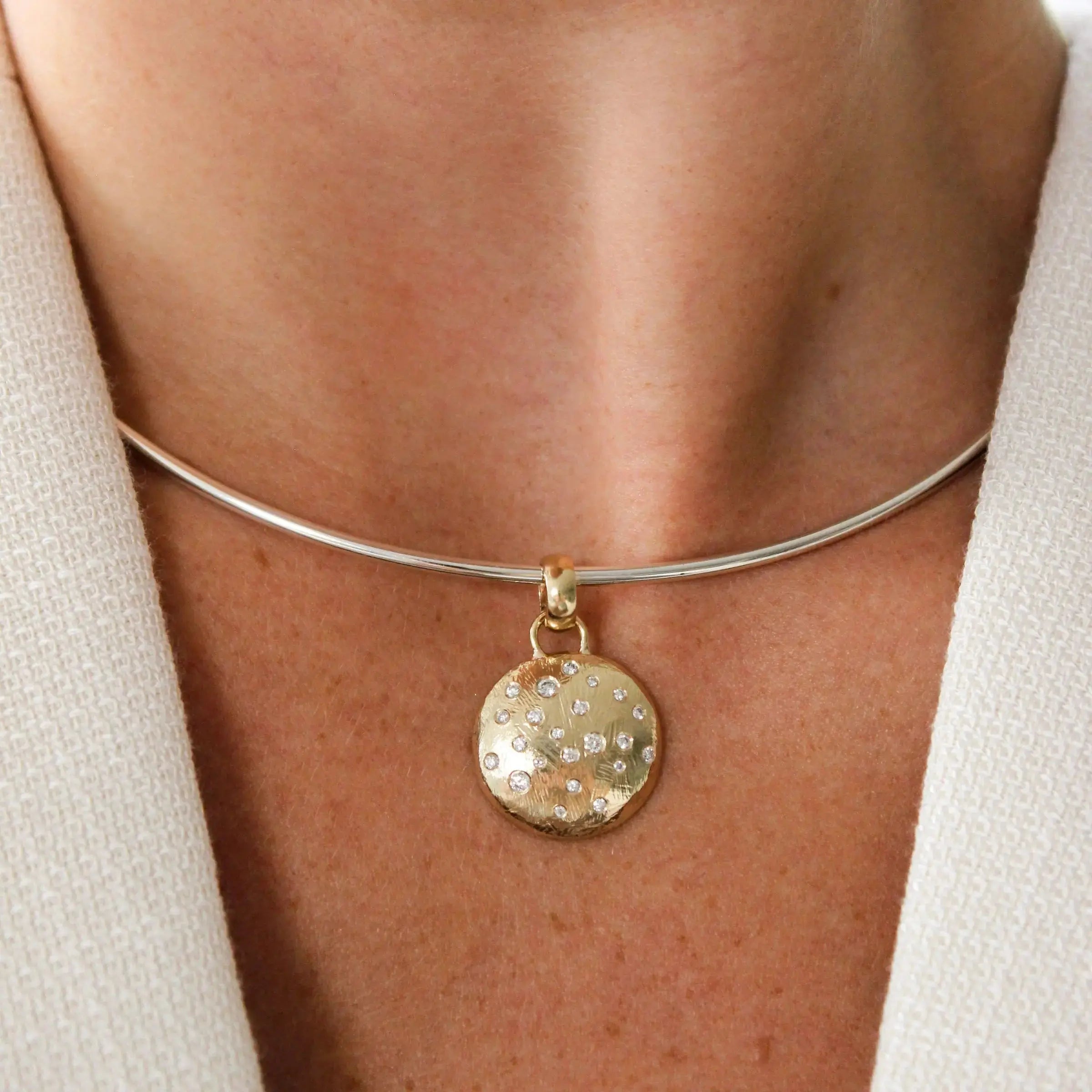Sterling Silver Collar Necklace Mary Frances Maker