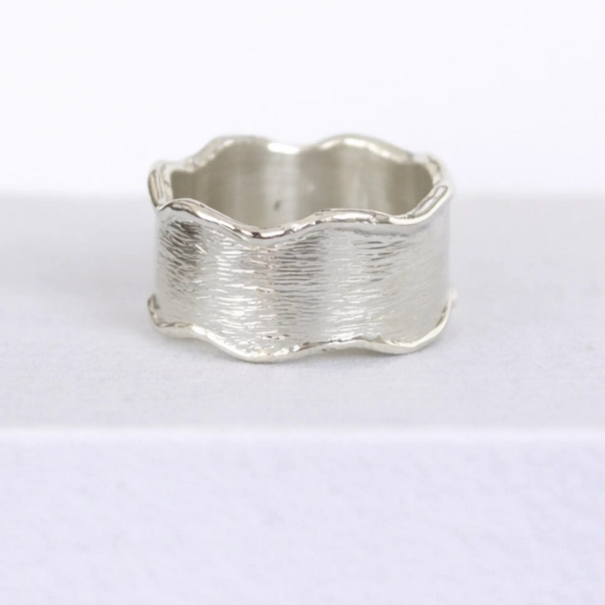 Wavy Cigar Band Ring Mary Frances Maker