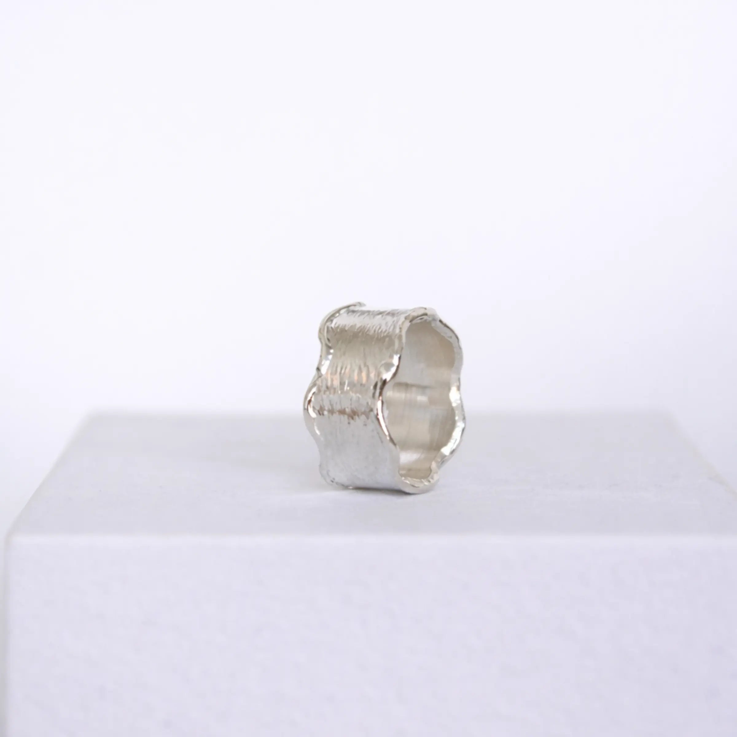 Wavy Cigar Band Ring Mary Frances Maker