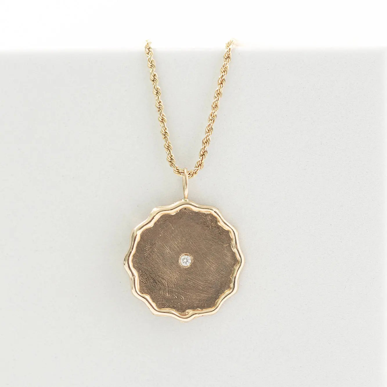 Wavy Disc Necklace Mary Frances Maker