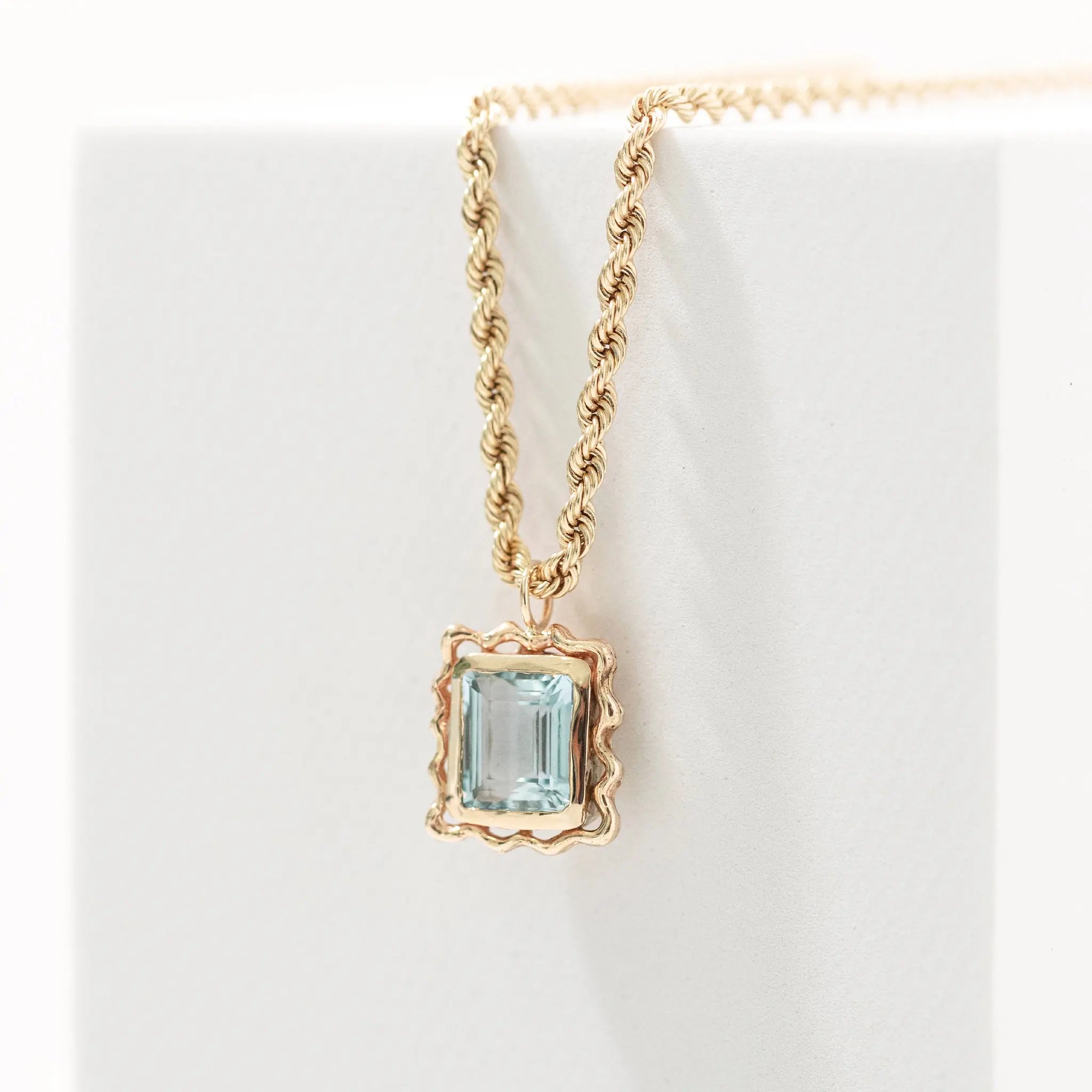Wavy Frame Pendant Mary Frances Maker
