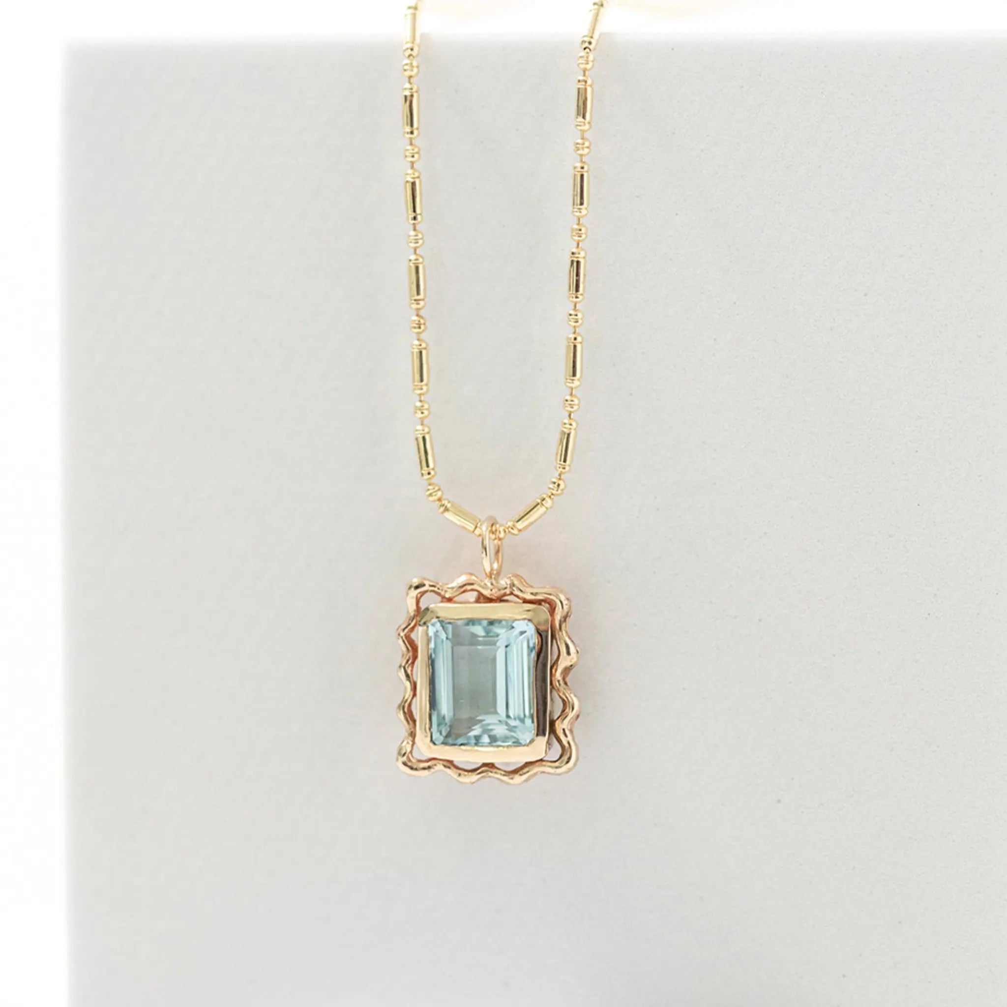 Wavy Frame Pendant Mary Frances Maker